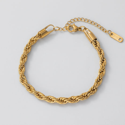 Golden Rope Chain Bracelet & Anklet for Men