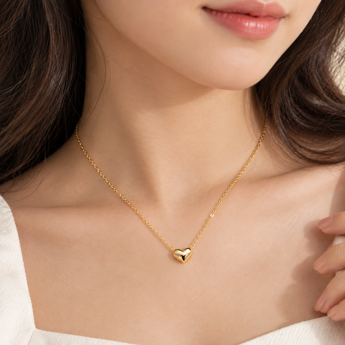 Heart Pendant Necklace for Women