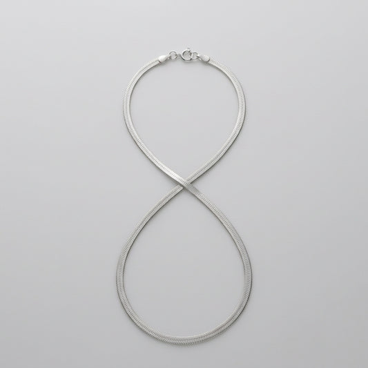 Silver Tone Stainless Steel Snake Chain Necklace for Men